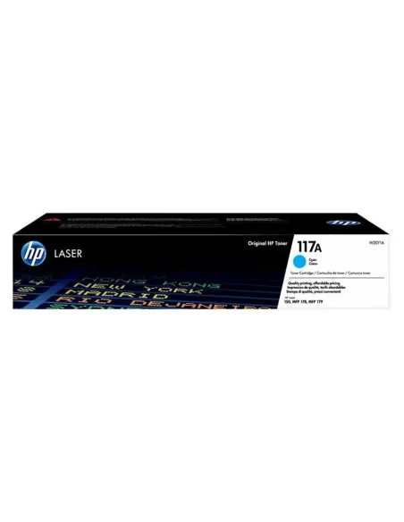 HP Cartucho de tóner Original HP Laser 117A cian