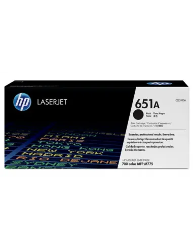 HP Cartucho de tóner original LaserJet HP 651A negro