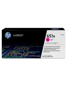 HP Cartucho de tóner original LaserJet HP 651A magenta