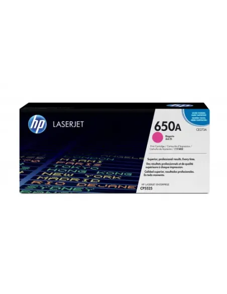 HP Cartucho de tóner original LaserJet HP 650A magenta