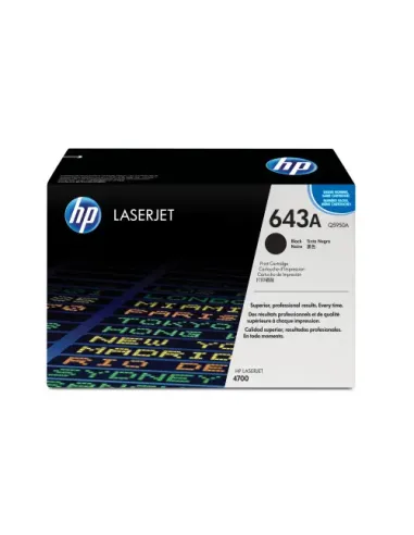 HP Cartucho de tóner original LaserJet HP 643A negro