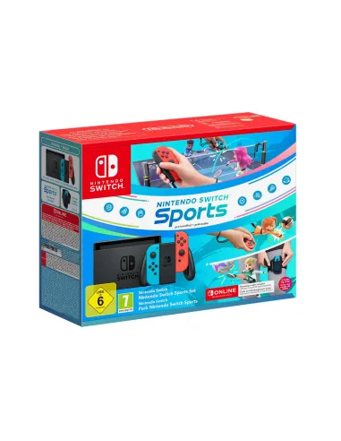 Nintendo Switch Sports Set videoconsola portátil 15,8 cm (6.2") 32 GB Pantalla táctil Wifi Azul, Gris, Rojo