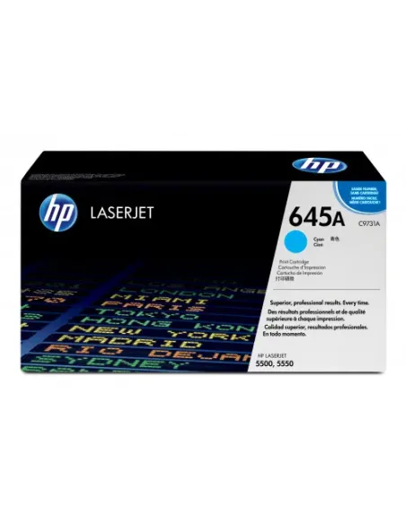 HP Cartucho de tóner original LaserJet HP 645A cian