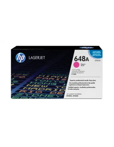 HP Cartucho de tóner original LaserJet HP 648A magenta