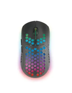 Mars Gaming MMW3, Ratón Gaming Inalámbrico, RGB Flow, Ultraligero 79g, 3200DPI, Negro 2
