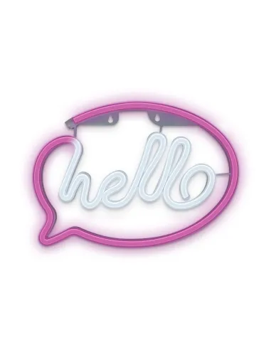 Lampara forever neon led hello pink white