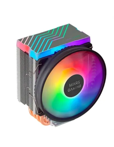 Mars Gaming MCPU44 Disipador CPU Dual ARGB 4 Heatpipes HCT TDP 160W Ventilador 11cm