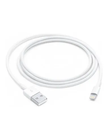 Cable lightning a usb tipo a apple 1m -  macho - macho -  blanco