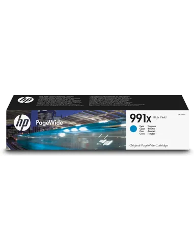 HP Cartucho Original PageWide 991X de alta capacidad cian