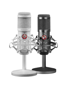 Mars Gaming MMICXW Micrófono Estudio Profesional LED Mute USB Blanco 2