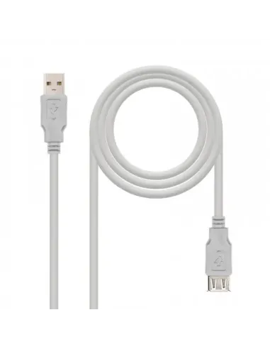 Nanocable CABLE USB 2.0, TIPO A/M-A/H, BEIGE, 1.0M