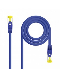 Nanocable Cable de red latiguillo RJ45 LSZH Cat.6A SFTP AWG26, Azul, 0.5m