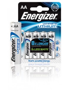 BLISTER 4 PILAS ULTIM LITHIUM TIPO L91 (AA) ENERGIZER 639155