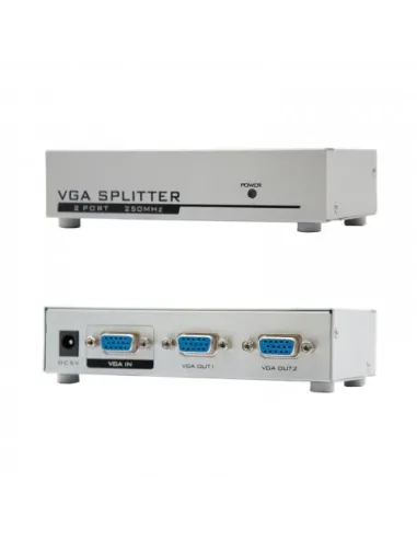 Nanocable VGA DUPLICADOR PARA 2 MONITORES CON ALIM.