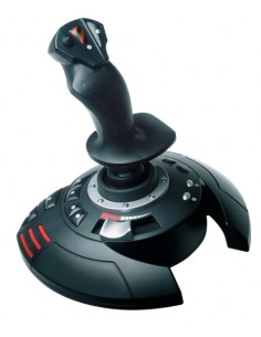 Thrustmaster T.Flight Stick X Palanca de mando PC,Playstation 3 Analógico USB Negro, Rojo, Plata