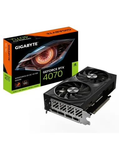 GIGABYTE Tarjeta Gráfica GeForce RTX 4070 WINDFORCE 2X OC V2 12G - 12GB GDDR6, 192bit, PCI-E 4.0, 2490MHz Core Clock, 3 x