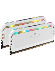 MEMORIA CORSAIR DDR5 64GB 2X32GB PC5200 DOMINATOR PLATINUM RGB BLANCA CMT64GX5M2B5200C40W