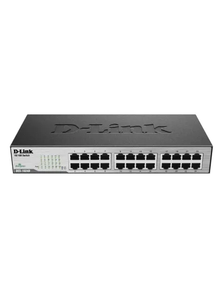 D-Link 24-port 10/100M NWay Desktop - Internal PSU (incl. 19" rack mount kit)
