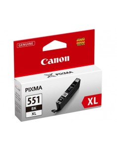 Canon CLI-551XL BK w/sec cartucho de tinta 1 pieza(s) Original Alto rendimiento (XL) Foto negro