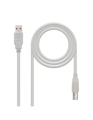 Nanocable CABLE USB 2.0 IMPRESORA, TIPO A/M-B/M, BEIGE, 1.8 M