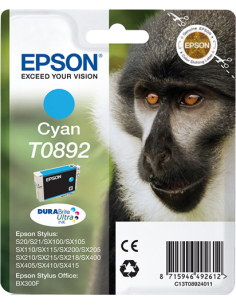 Epson Monkey Cartucho T0892 cian