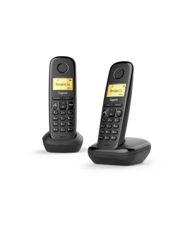 Gigaset A270 Duo Teléfono DECT Identificador de llamadas Negro