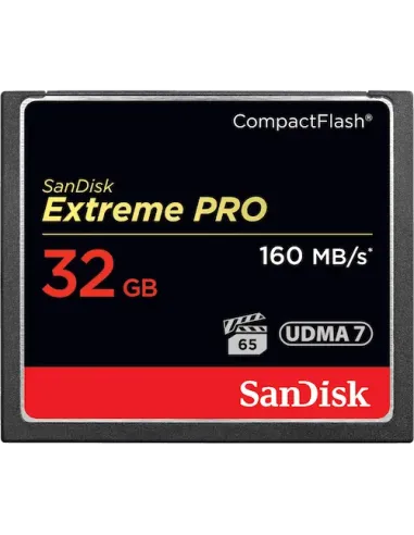 Sandisk 32GB Extreme Pro CF 160MB/s memoria flash CompactFlash