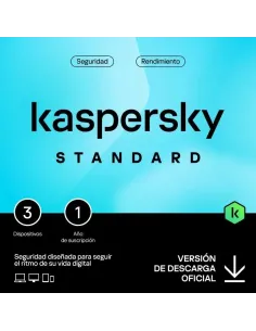 Kaspersky Standard 3 Dispositivos Licencia 1 año ESP 2