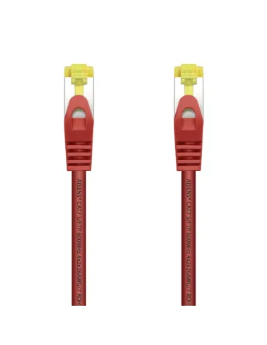 AISENS Cable De Red Latiguillo RJ45 LSZH Cat.7 600 MHz S/FTP PIMF AWG26, Rojo, 1.0 m