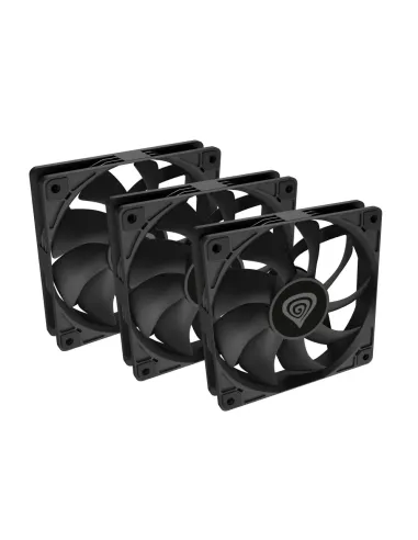 VENTILADOR CAJA GENESIS OXAL 120 NEGRO ALTO RENDIMIENTO 120 MM PACK 3 UDS