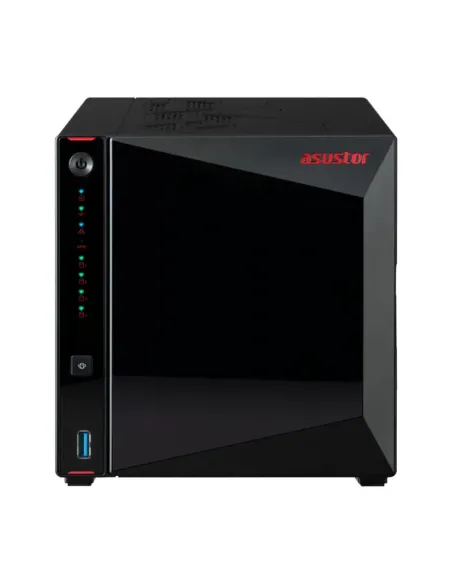 Servidor nas asustor tower 4 bay quad - core 2ghz 4gb ddr4