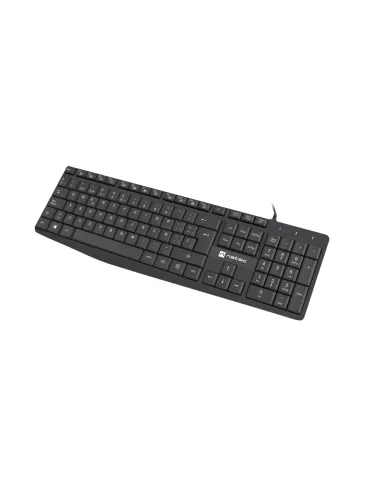 TECLADO NATEC NAUTILUS SLIM LAYOUT 106 TECLAS NEGRO