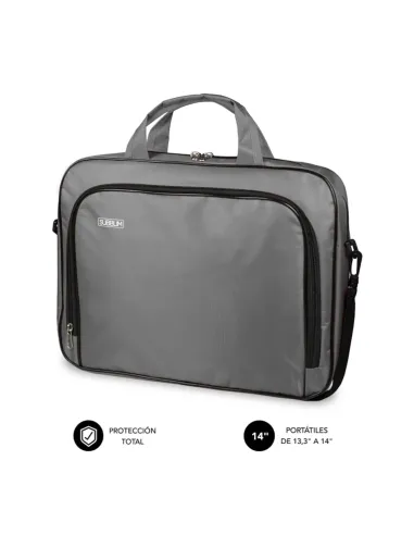 SUBBLIM Maletín Ordenador Oxford Laptop Bag 13,3"-14" Grey