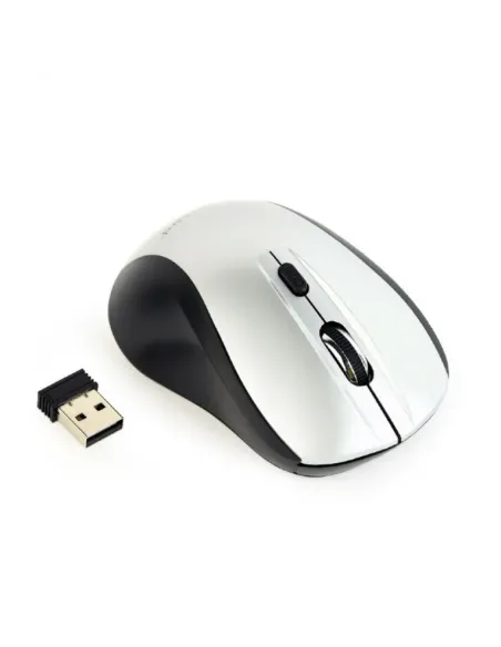 RATON GEMBIRD PLATA NEGRO RF INALAMBRICO PILAS