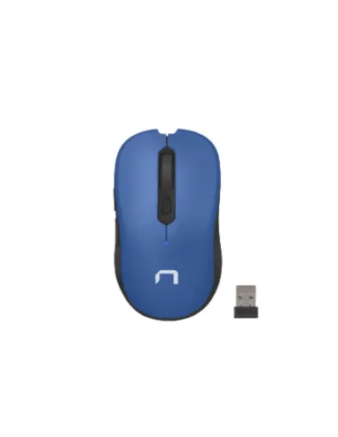 RATON NATEC TOUCAN WIRELESS 1600 DPI OPTICO AZUL-BLANCO