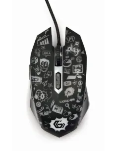 RATON GEMBIRD MUS-6B-GRAFIX-01 OPTICAL 3600DPI NEGRO USB