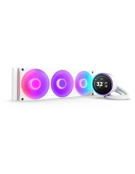 NZXT Kraken Elite 360 RGB Procesador Sistema de refrigeración líquida todo en uno 12 cm Blanco 1 pieza(s)