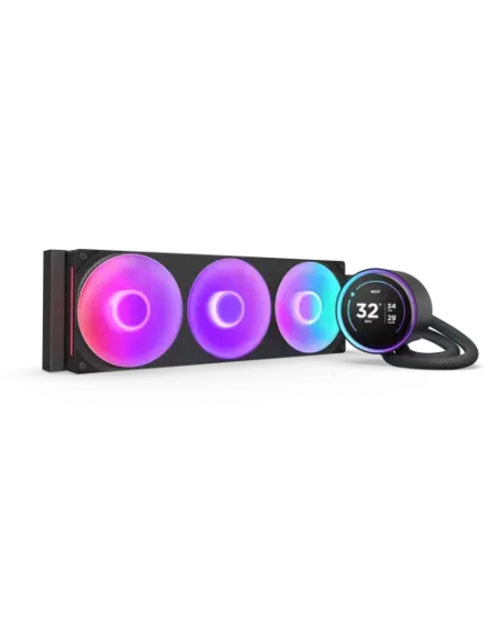 NZXT Kraken Elite 360 RGB Procesador Sistema de refrigeración líquida todo en uno 12 cm Negro 1 pieza(s)