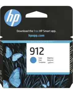 HP Cartucho de tinta Original HP 912 cian