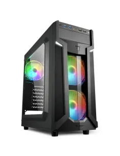CAJA ATX SHARKOON VG6-W RGB 2XUSB3.0 RGB  SIN FUENTE NEGRO