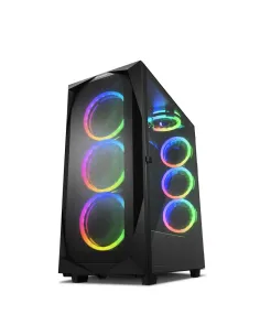 CAJA ATX SHARKOON REV300 2XUSB3.0 RGB SIN FUENTE NEGRO