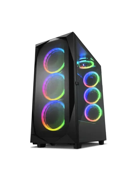 CAJA ATX SHARKOON REV300 2XUSB3.0 RGB SIN FUENTE NEGRO