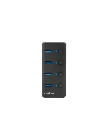 HUB NATEC MANTIS 2 USB 3.0 4 PUERTOS ON OFF CON ALIMENTADOR