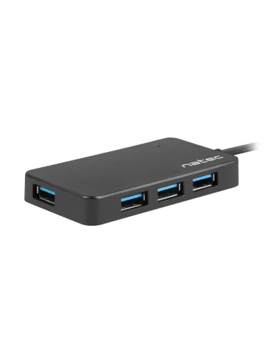 HUB NATEC MONTH 4 PUERTOS USB 3.0 NEGRO