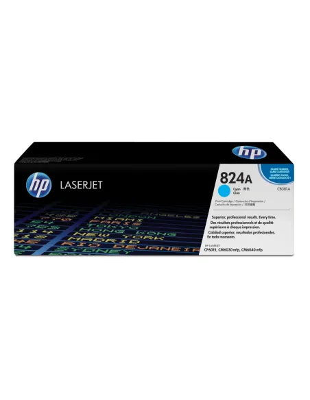 HP Cartucho de tóner original LaserJet HP 824A cian