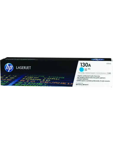 HP Cartucho de tóner original LaserJet HP 130A cian