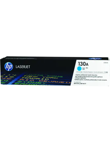 HP Cartucho de tóner original LaserJet HP 130A cian