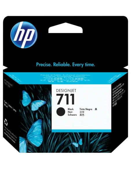 HP Cartucho de tina DesignJet HP 711 negro de 80 ml