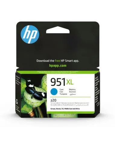 HP Cartucho de tinta original HP 951XL de alta capacidad cian