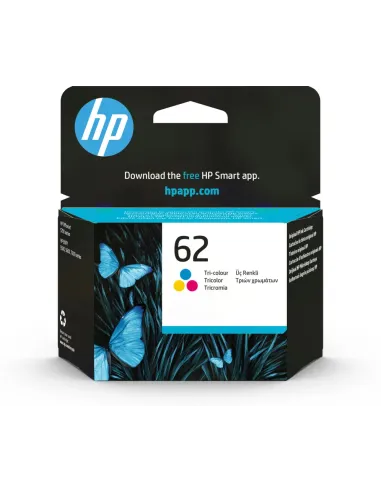 HP Cartucho de tinta original HP 62 tricolor
